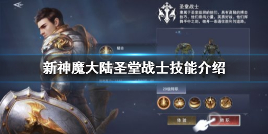 新神魔大陆圣堂战士技能介绍