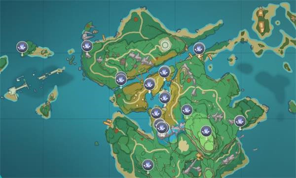 原神手游稻妻的仙灵全部的位置在哪里