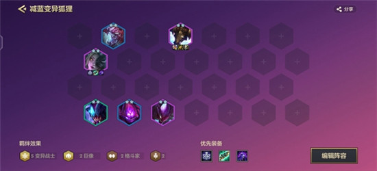 金铲铲之战减蓝变异阿狸阵容怎么玩