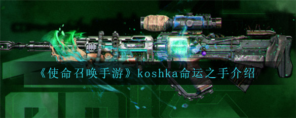 使命召唤手游koshka命运之手怎么样