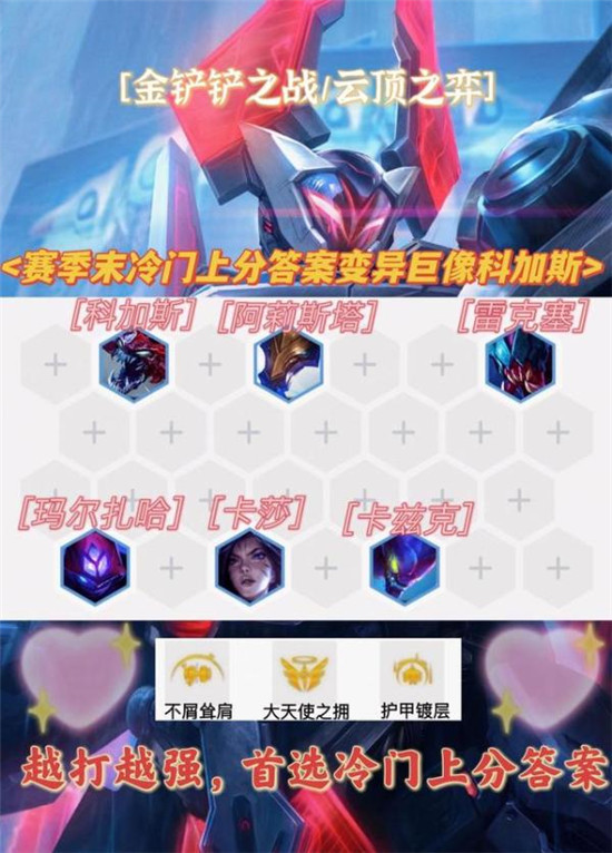 金铲铲之战变异巨像科加斯阵容怎么玩