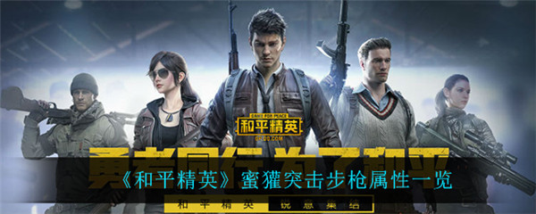 和平精英蜜獾突击步枪怎么样