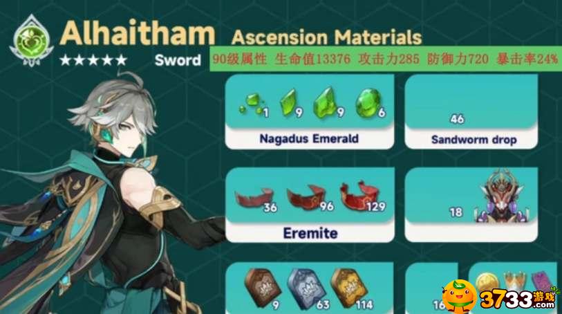 原神艾尔海森天赋材料是什么-艾尔海森天赋材料汇总