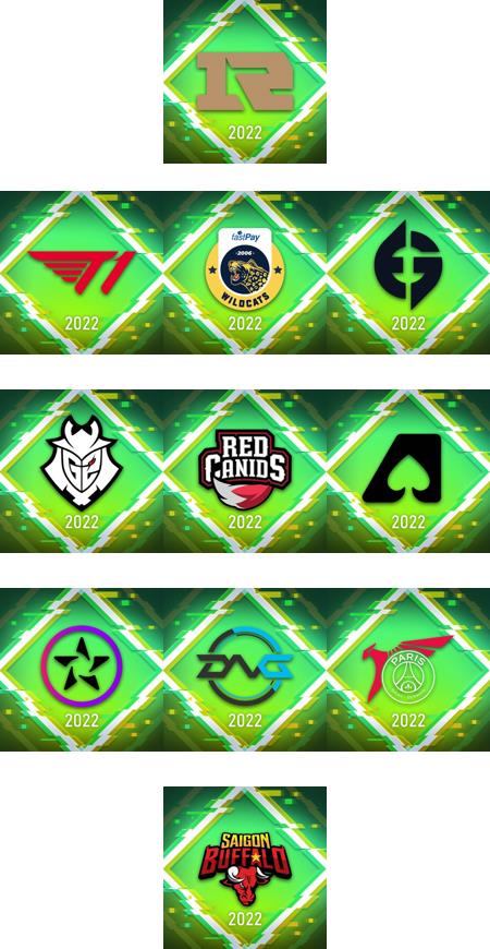 英雄联盟2022季中冠军赛战队图标价格一览