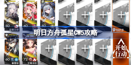 明日方舟孤星CW5怎么玩明日方舟孤星CW5攻略玩法