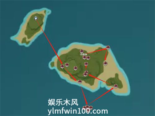 原神刀镡怎么快速采集-原神刀镡高效采集路线图