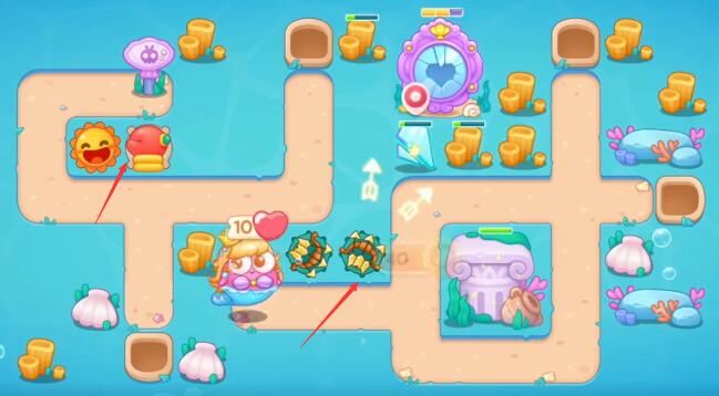 保卫萝卜4海的闺女104关怎么过 海的闺女第104关图文通关详解