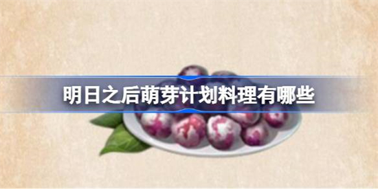 明日之后萌芽计划料理有哪些明日之后萌芽计划料理盘点