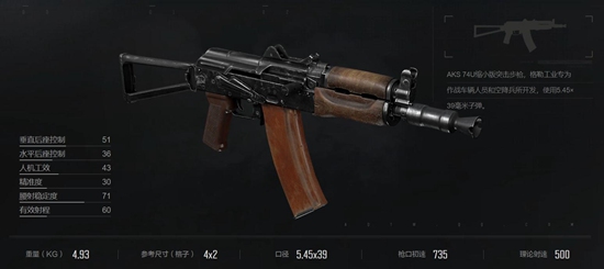 暗区突围AKS-74U步枪怎么样 AKS-74U步枪介绍