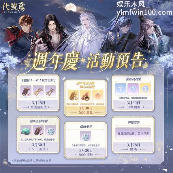 代号鸢周年庆会有什么活动-代号鸢周年庆会活动预告一览