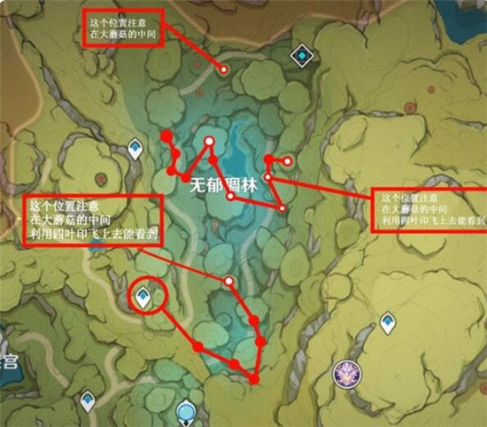 原神树王圣体菇哪里多原神树王圣体菇位置分布图级采集路线分享