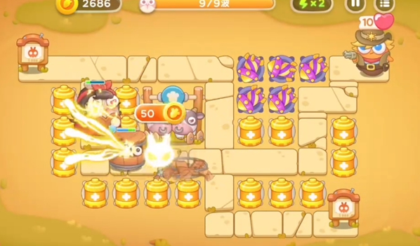 保卫萝卜4波仔很忙45关怎么过保卫萝卜4波仔很忙45关攻略图解