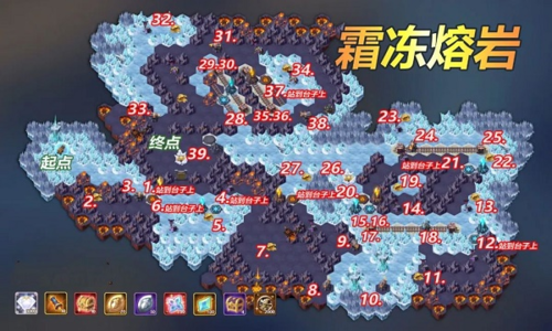 剑与远征霜冻熔岩怎么走通关路线图攻略