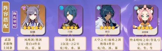 原神物理刻晴应该怎么配队原神物理刻晴配队思路详解