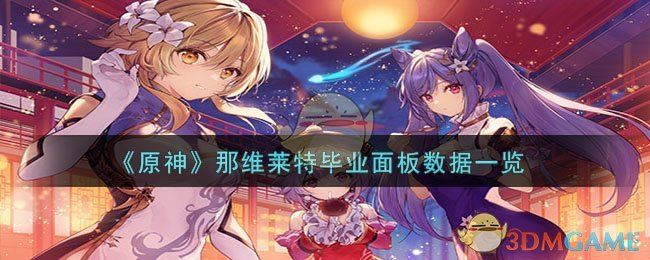 原神那维莱特毕业面板是什么 那维莱特毕业面板数据一览