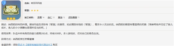 原神特色料理哈瓦玛玛兹怎么获得原神特色料理哈瓦玛玛兹获得攻略